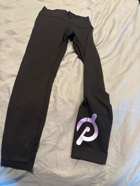 Limited edition Peloton x Lululemon Wunder Unders with Purple Logo